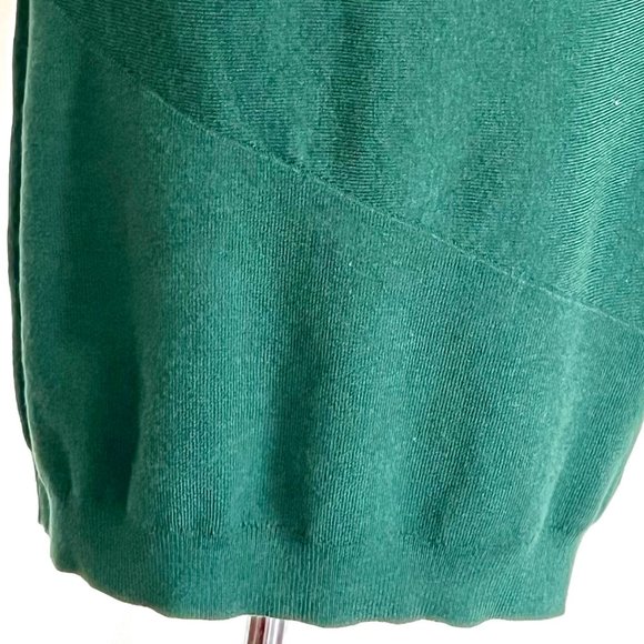 NWT Apricot Knit Sweater Dress in Deep Green with Shoulder Zipper - Picture 10 of 12
